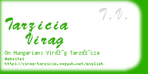 tarzicia virag business card